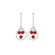 Round Other Bead Party Earrings Sterling Silver