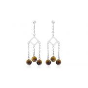 Round Other Beads Party Earrings Sterling Silver